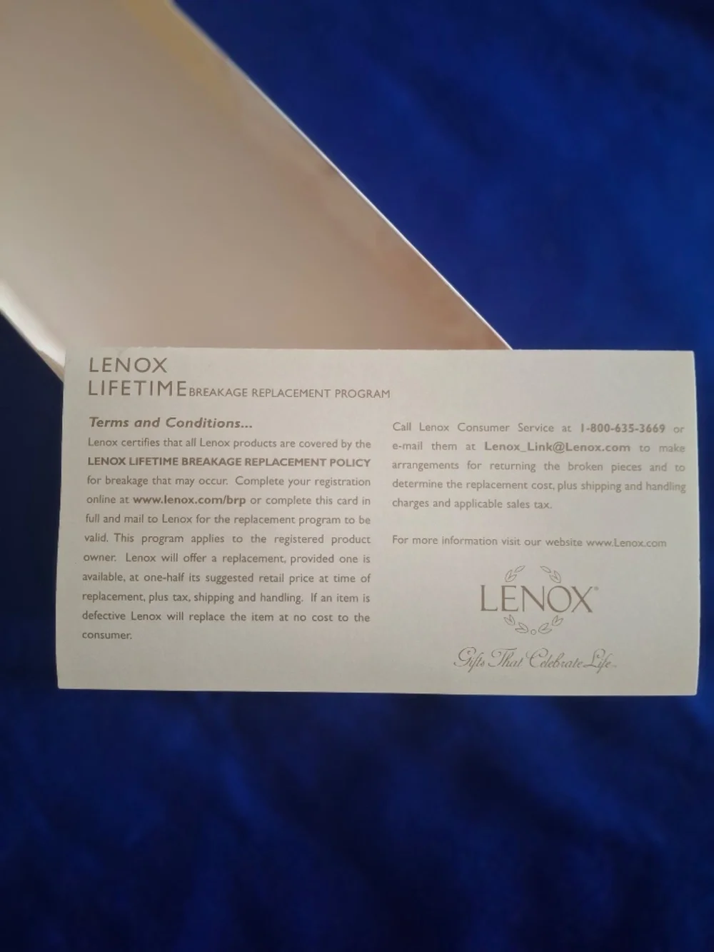 Lenox Wedding Promises Opal Innocence Dessert Server